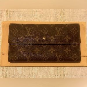 EUC Louis Vuitton Porte Tresor Wallet in Coffee/Brown